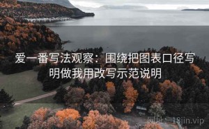 爱一番写法观察：围绕把图表口径写明做我用改写示范说明