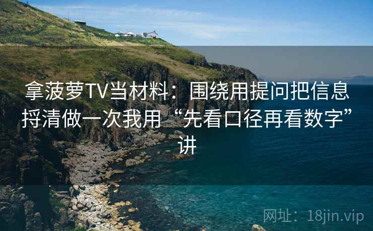 拿菠萝TV当材料：围绕用提问把信息捋清做一次我用“先看口径再看数字”讲
