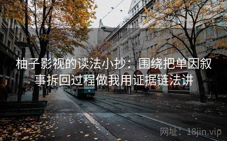 柚子影视的读法小抄:围绕把单因叙事拆回过程做我用证据链法讲 柚子影视的读法小抄:围绕把单因叙事拆回过程做我用证据链法讲